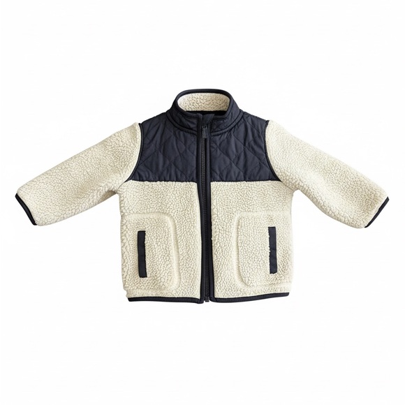 Old Navy Other - Old Navy Sherpa‑Lined Quilted Jacket – 6–12M